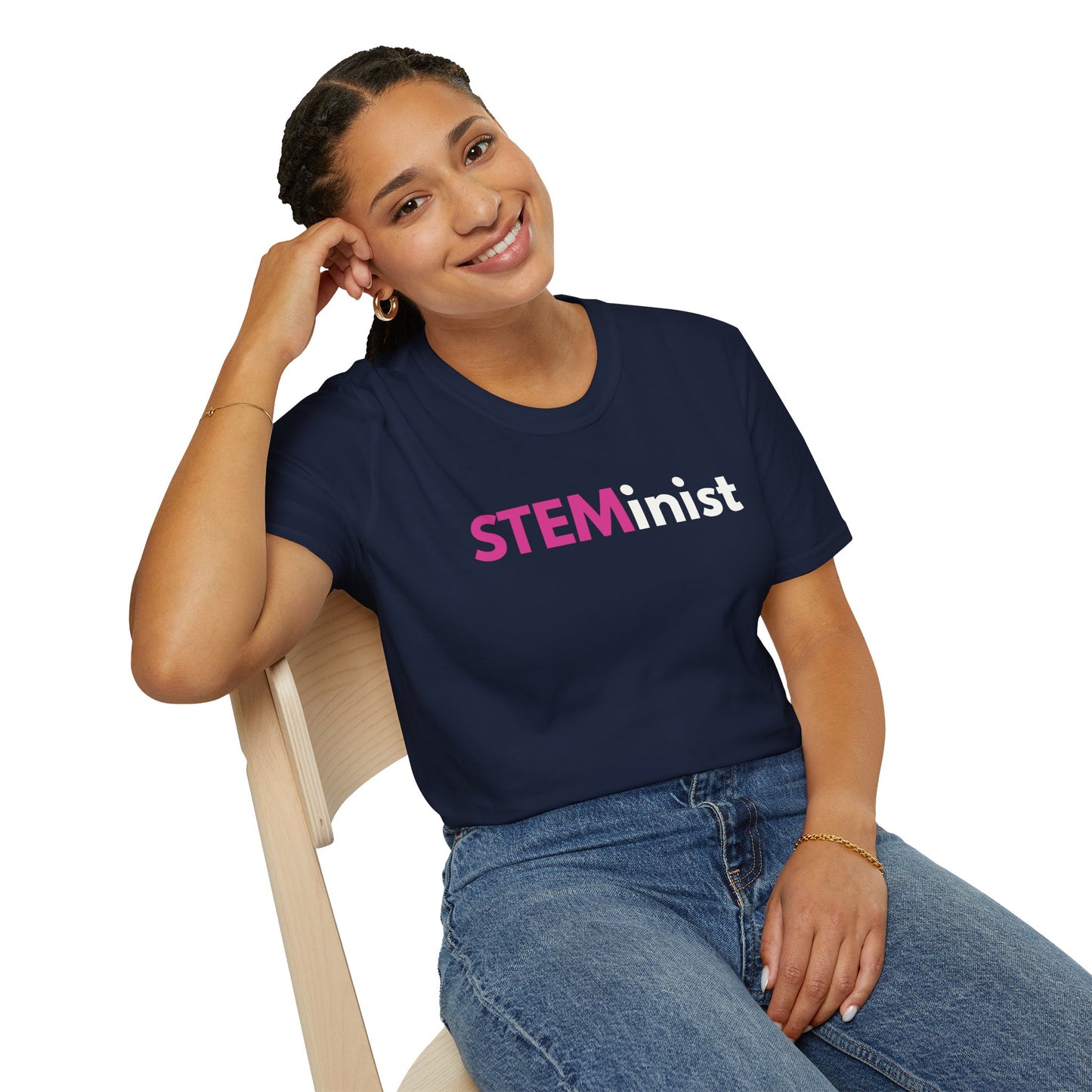 Unisex STEMinist T-Shirt - Empowering Tee for Women in STEM, Great for Gifting, Casual Wear, and Celebrating Women's Day
