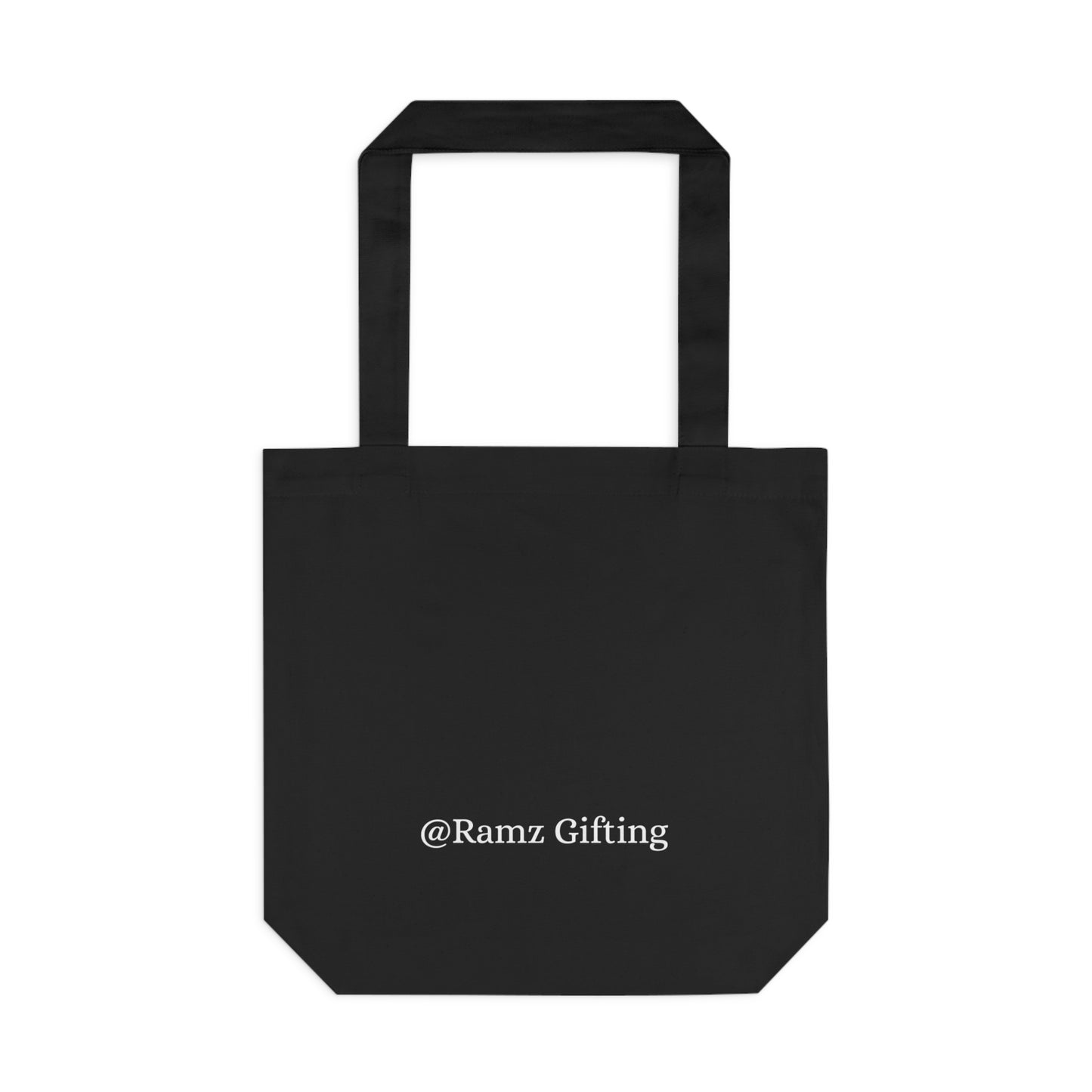 Elegant Arabic Cotton Tote Bag | Customizable Name Tote in Black or White