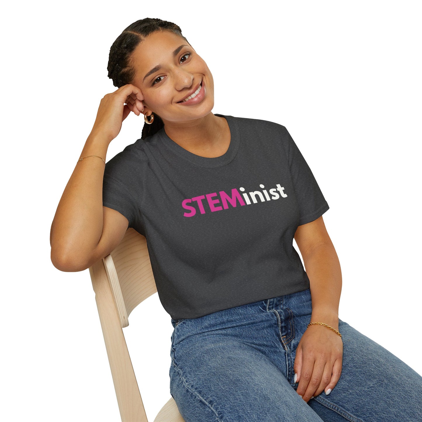 Unisex STEMinist T-Shirt - Empowering Tee for Women in STEM, Great for Gifting, Casual Wear, and Celebrating Women's Day
