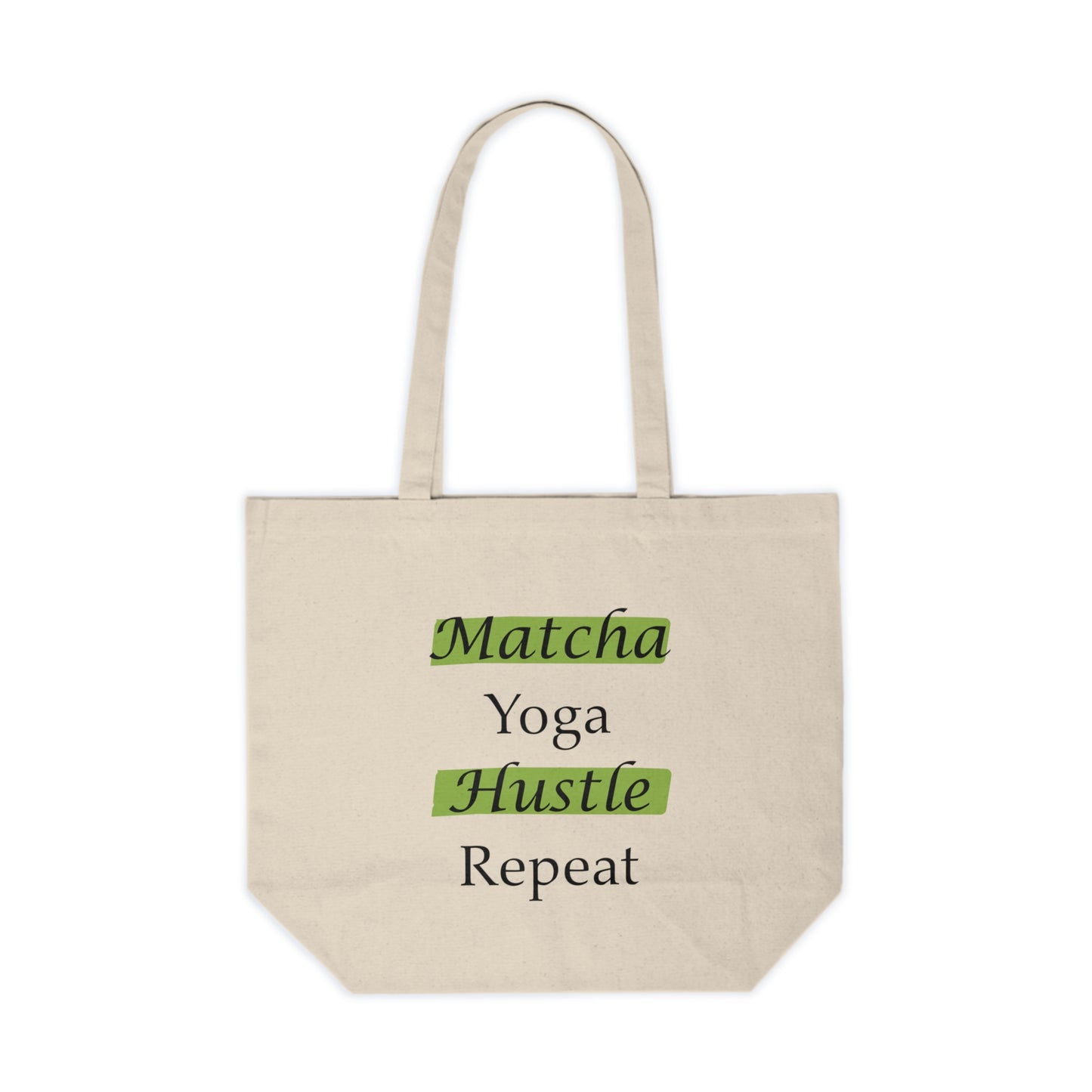 Matcha, Yoga, Hustle, Repeat Tote