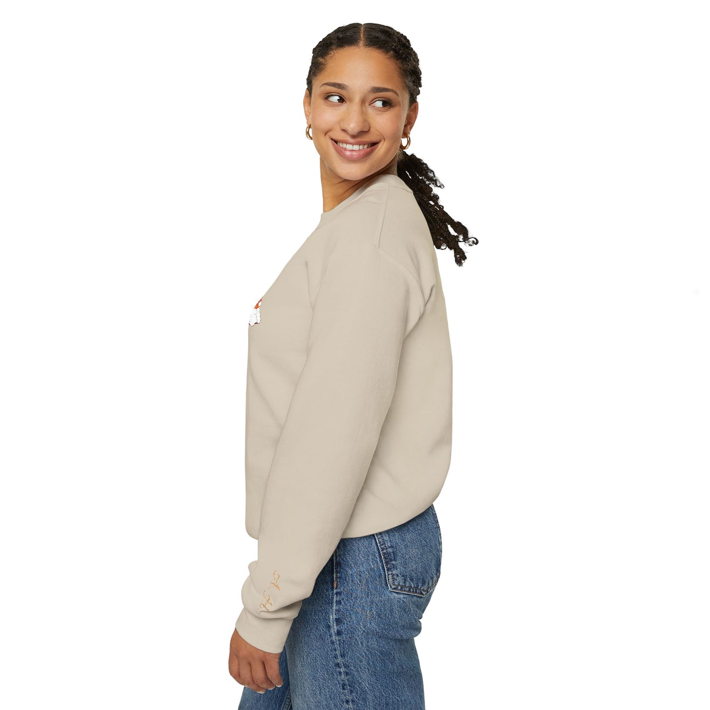 Pumpkin Ghost Sweatshirt - Cozy Unisex Fall Fashion for Halloween Season