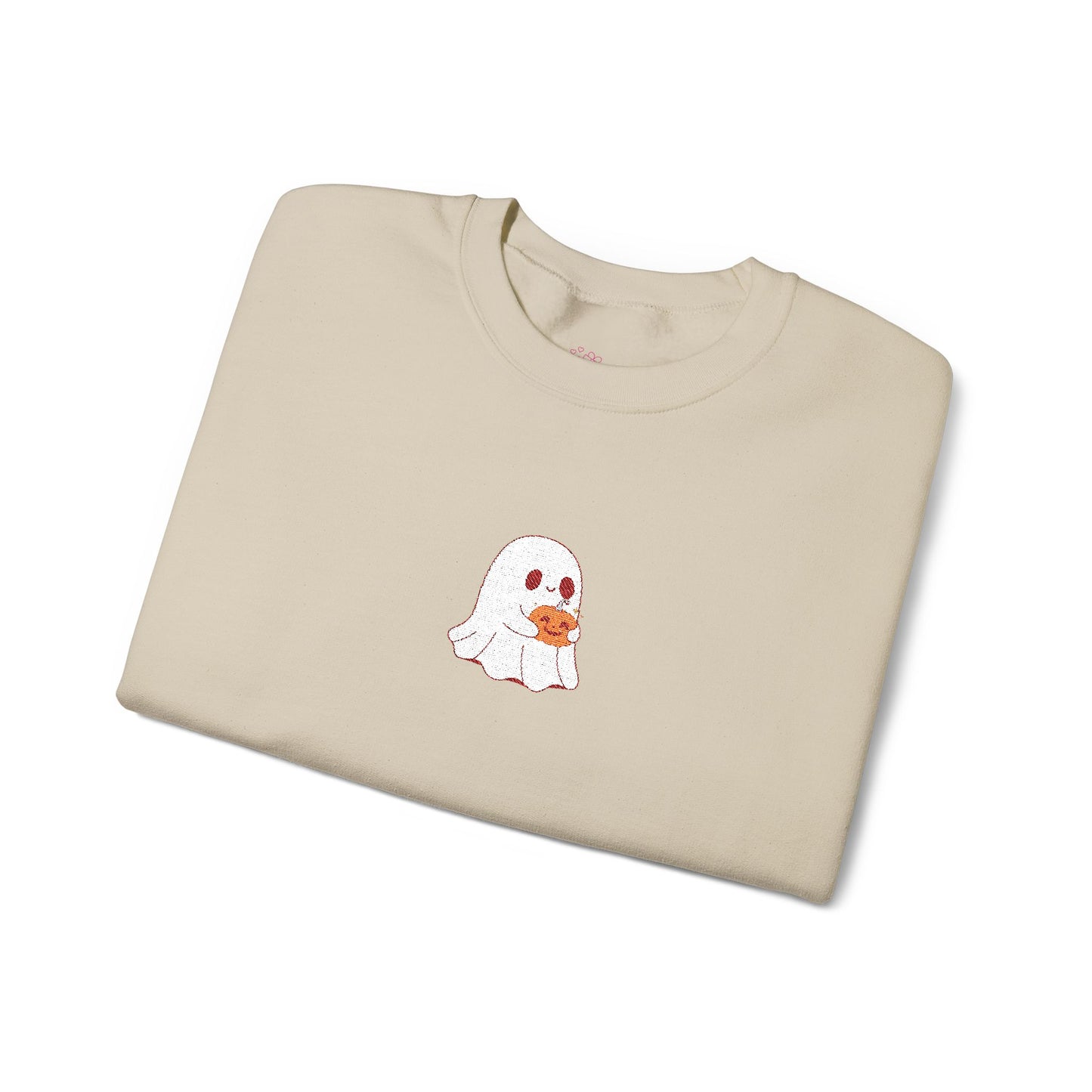 Pumpkin Ghost Sweatshirt - Cozy Unisex Fall Fashion for Halloween Season