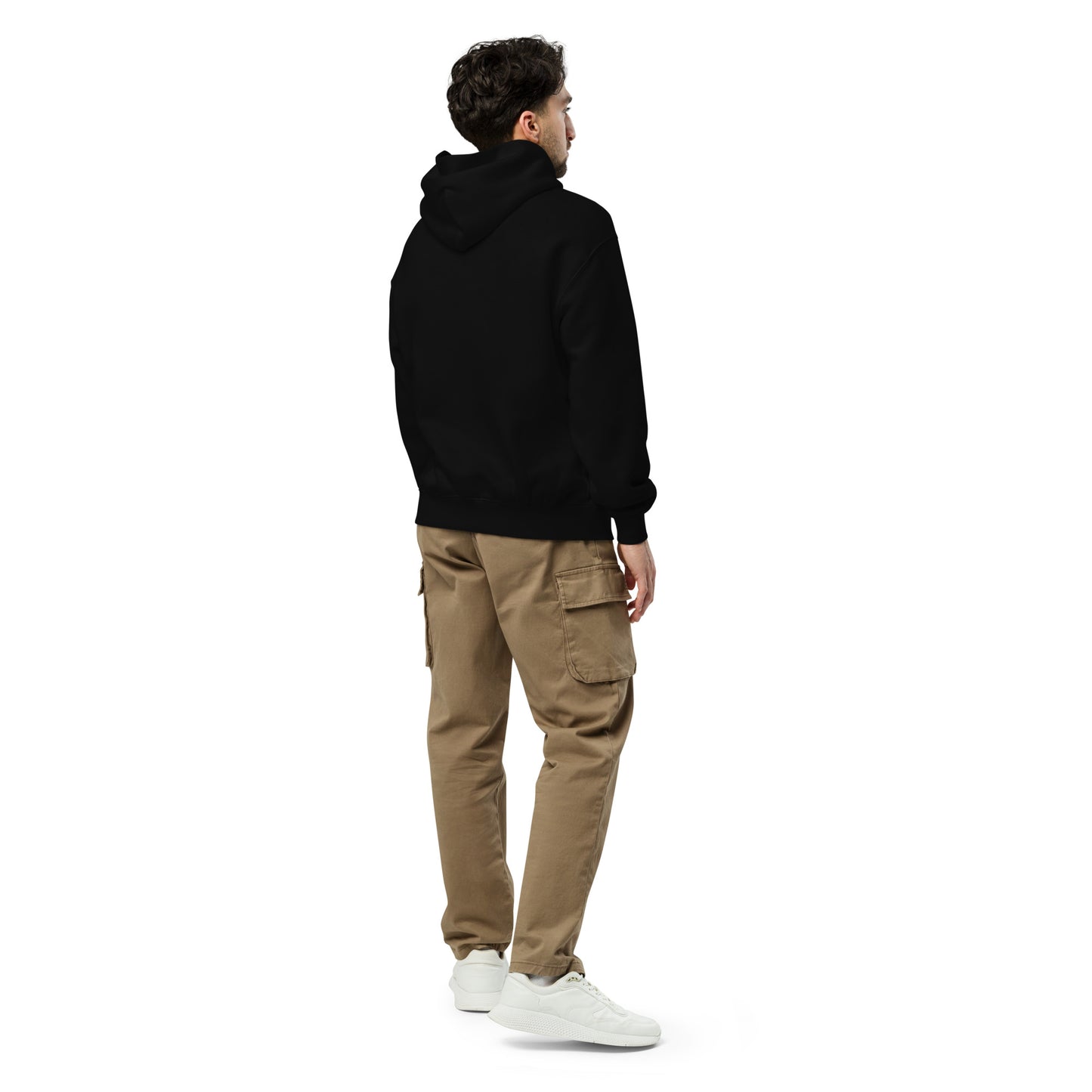 Unisex oversized front embroidery hoodie