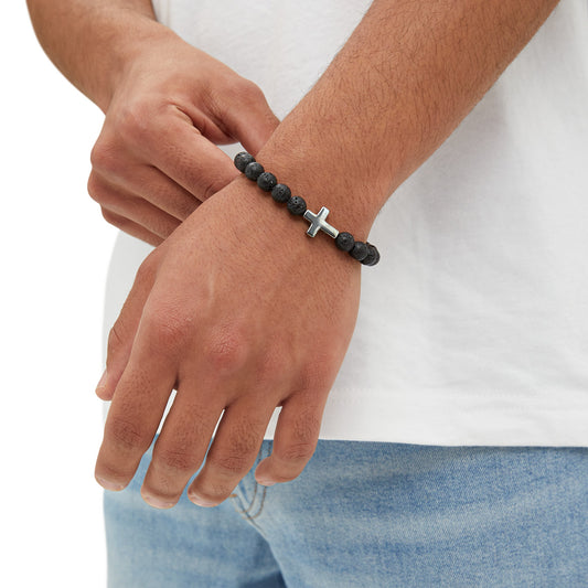 Ramz Cross Bead Bracelet
