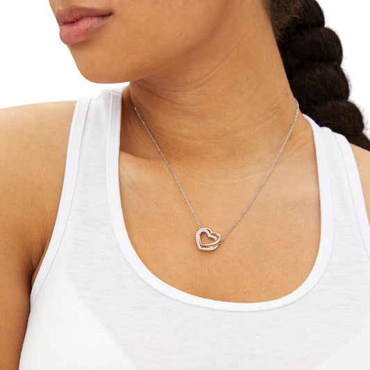 Ramz Twin Hearts Necklace