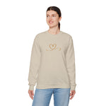 Embroidered Gold Heart Sweatshirt