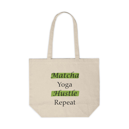 Matcha, Yoga, Hustle, Repeat Tote