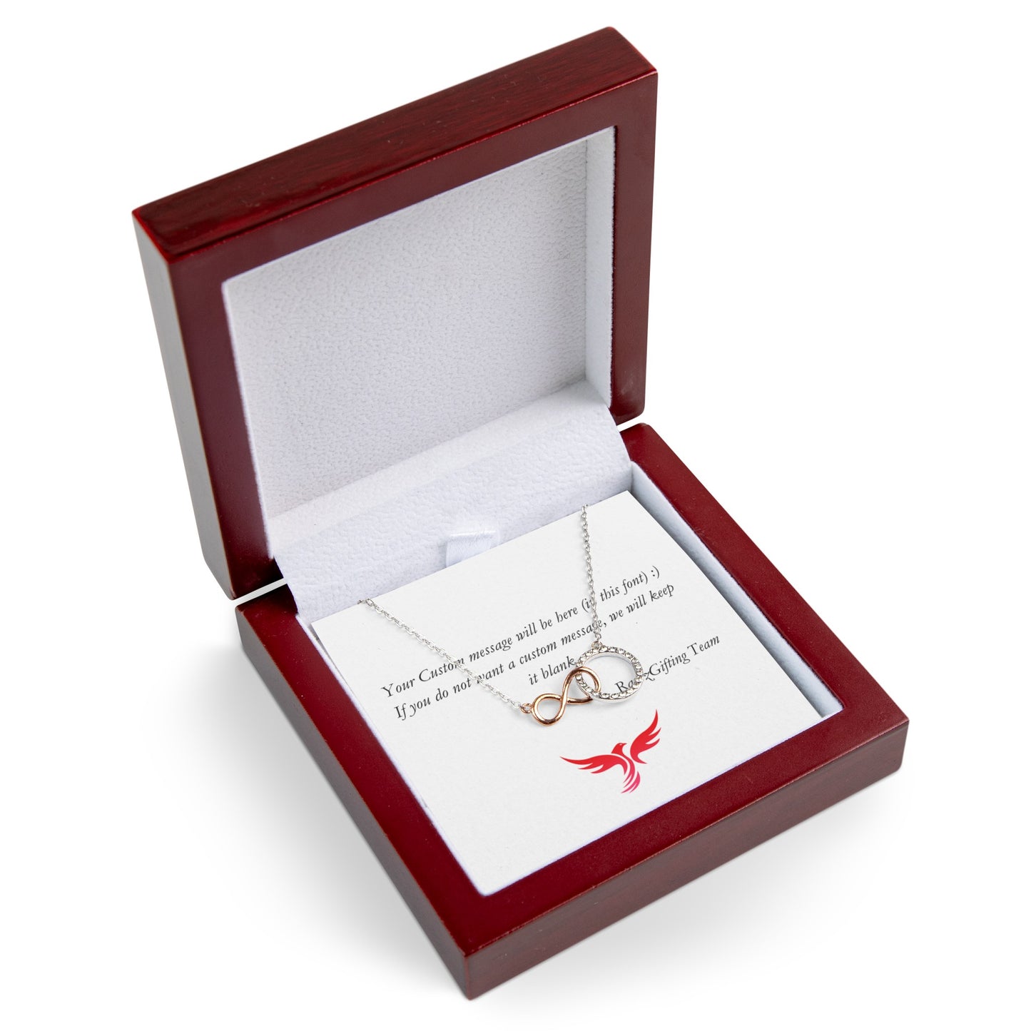Ramz Infinity 18K Rose Gold Platted Circle Necklace
