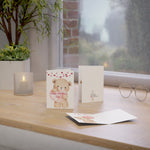 Valentine's Teddy Bear Greeting Card — 'Happy Valentine’s Day' Folded Card (Includes Envelope)