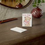 Valentine's Teddy Bear Greeting Card — 'Happy Valentine’s Day' Folded Card (Includes Envelope)