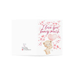 Valentine Bear Greeting Card — “I love you beary much”