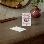 Somebunny Loves You Valentine Greeting Card — Cute Bunny Hearts