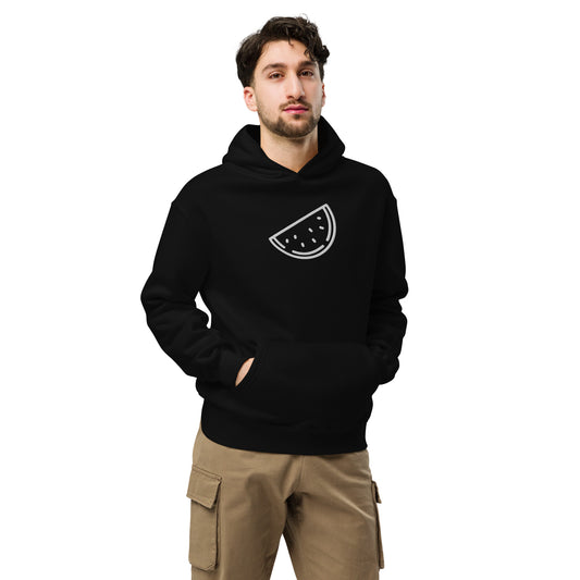 Unisex oversized front embroidery hoodie