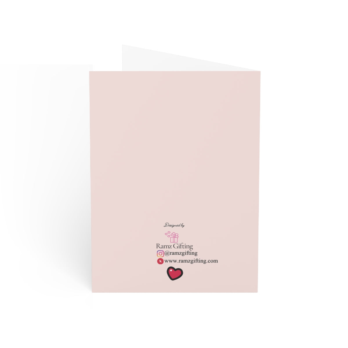 "Tu me fais sourire!" Romantic Blush Valentines Day Card