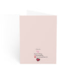 "Tu me fais sourire!" Romantic Blush Valentines Day Card