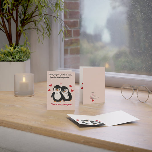 Valentine Penguin Greeting Card — “You Are My Penguin”